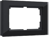 Рамка универсальная Werkel Favorit для 1-м. 2 мод. розетки стекло черный